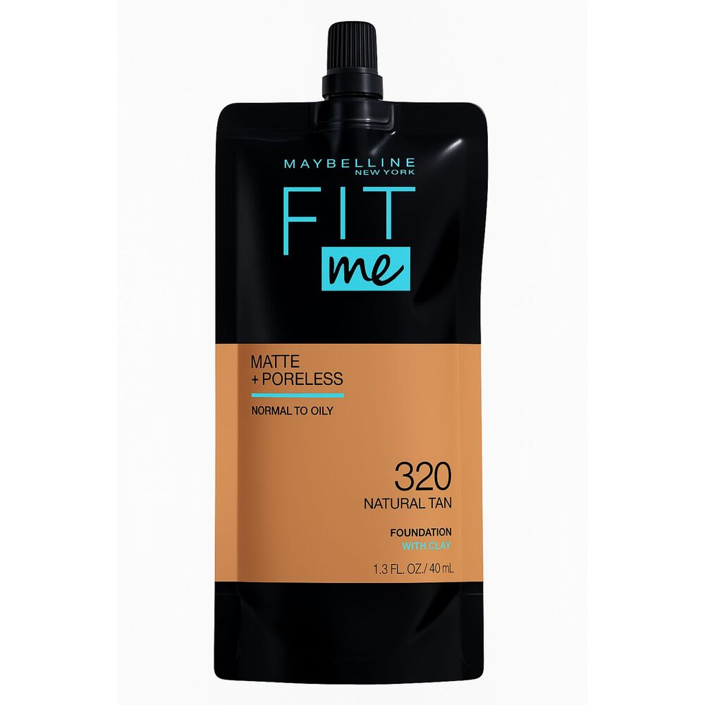 Maybelline Fit Me Foundation #320 Natural Tan Matte Poreless 40ml Normal to Oily